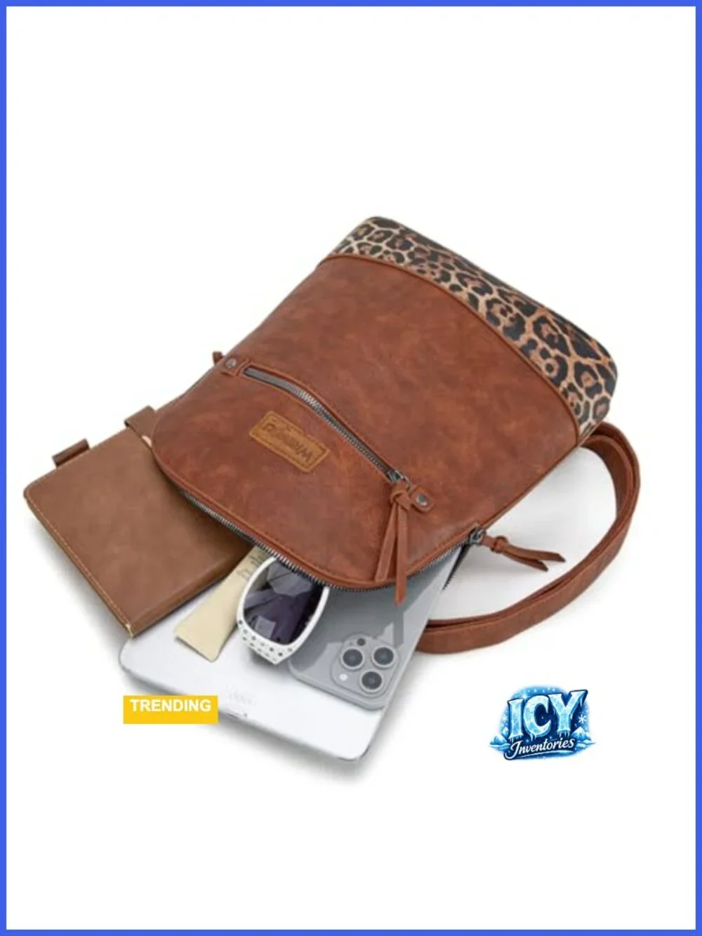 Mini Faux Leather Backpack Purse for Women Travel Work Adjustable Straps